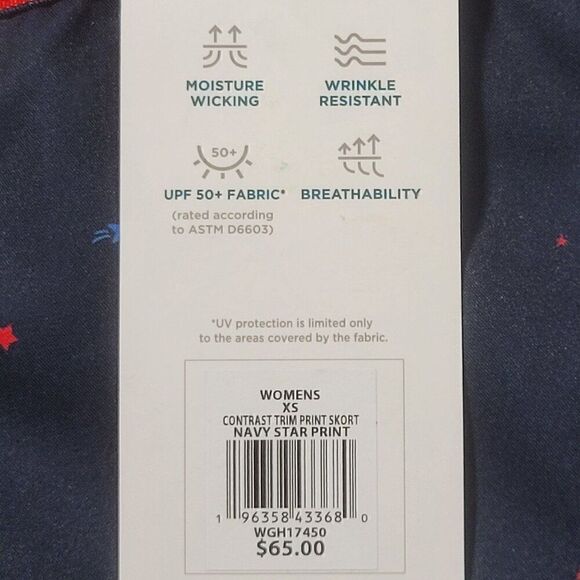 Lady Hagen Golf Skort Women Size XS UPF 50 Stars Patriotic Pull On Skirt NEW - Picture 6 of 13